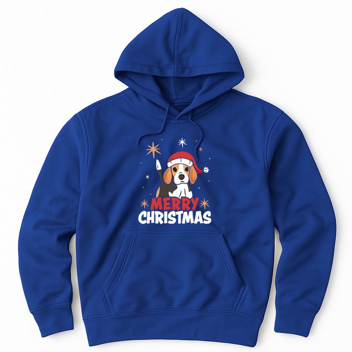 Cute Beagle Santa Dog Lovers Merry Christmas Xmas Design Cute Gift Hoodie