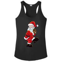 Christmas Baseball Santa Claus Pitcher Boy Xmas Ladies PosiCharge Competitor Racerback Tank