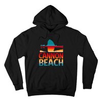 Cannon Beach Skyline Oregon Haystack Rock Souvenir Hoodie