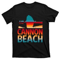 Cannon Beach Skyline Oregon Haystack Rock Souvenir T-Shirt