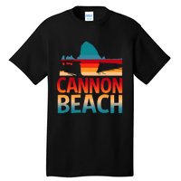 Cannon Beach Skyline Oregon Haystack Rock Souvenir Tall T-Shirt