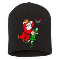 Christmas Basketball Santa Claus Slam Dunk Elf Short Acrylic Beanie