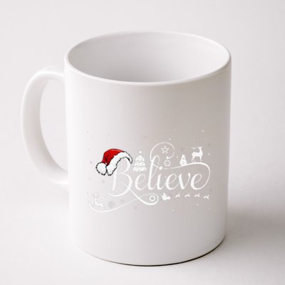 Christmas Believe Santa Claus Believe Christmas Coffee Mug