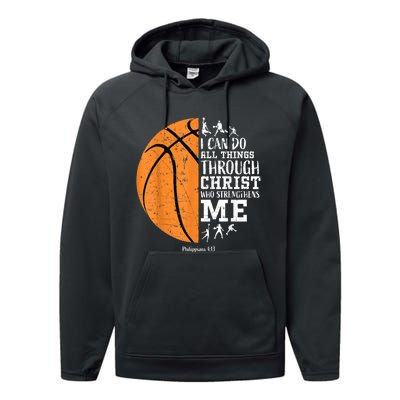 Christian Basketball Shirts M.e.n Boys K.i.d.s Religious Gifts Performance Fleece Hoodie