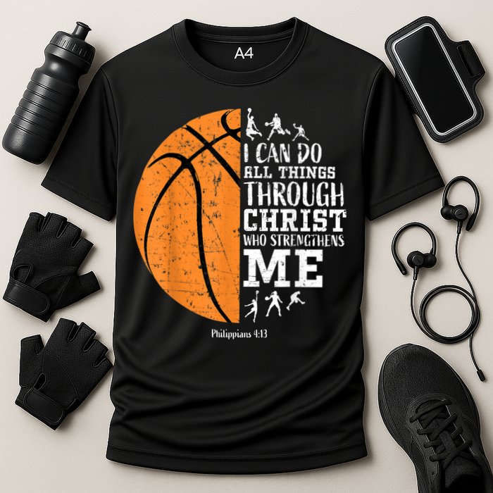 Christian Basketball Shirts M.e.n Boys K.i.d.s Religious Gifts Cooling Performance Crew T-Shirt