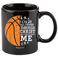 Christian Basketball Shirts M.e.n Boys K.i.d.s Religious Gifts 11oz C Handle Ceramic Mug