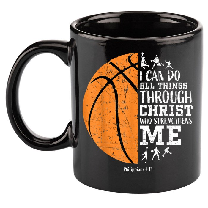 Christian Basketball Shirts M.e.n Boys K.i.d.s Religious Gifts 11oz C Handle Ceramic Mug