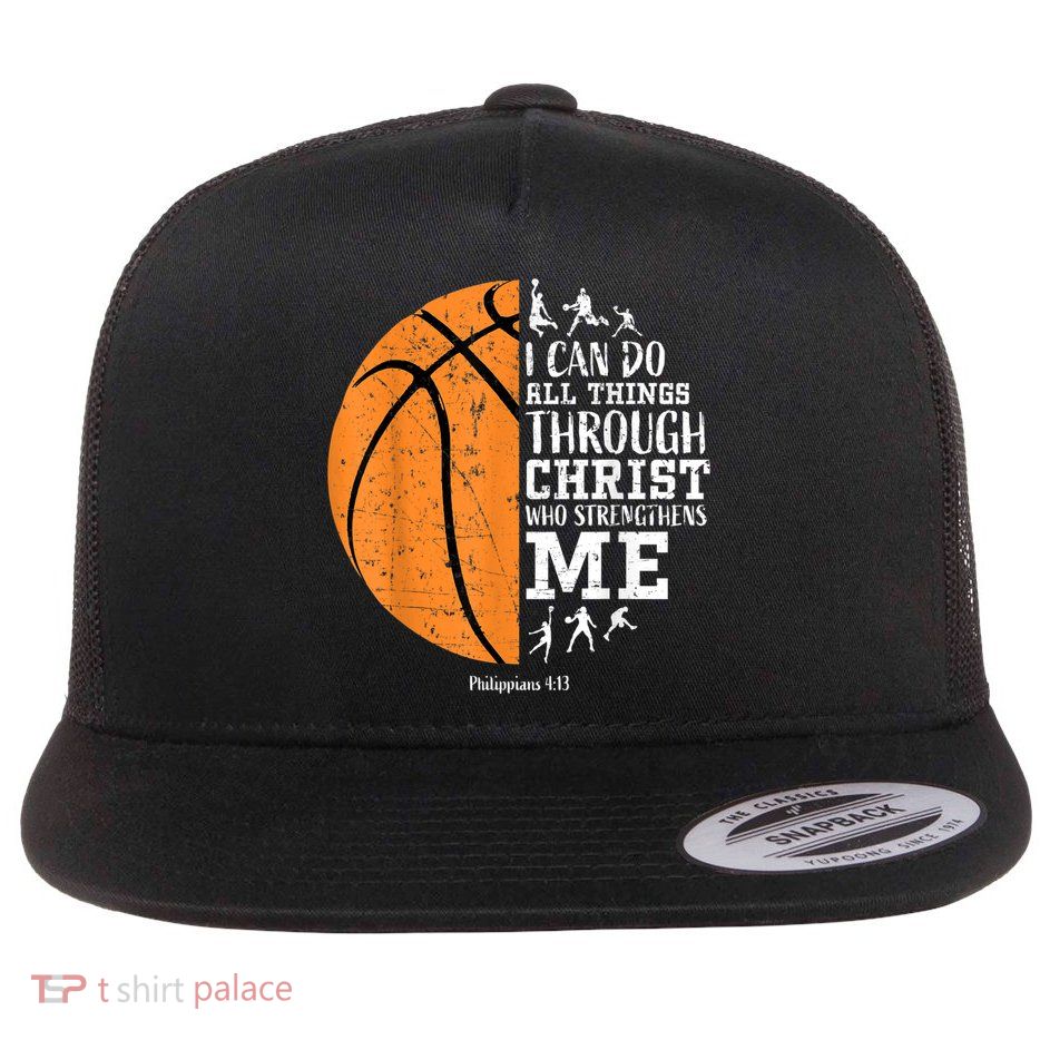 Christian Basketball Shirts M.e.n Boys K.i.d.s Religious Gifts Flatbill Hat