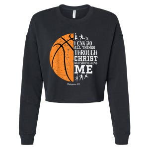 Christian Basketball Shirts M.e.n Boys K.i.d.s Religious Gifts Cropped Pullover Crew