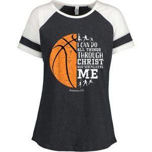 Christian Basketball Shirts M.e.n Boys K.i.d.s Religious Gifts Enza Ladies Jersey Colorblock Tee