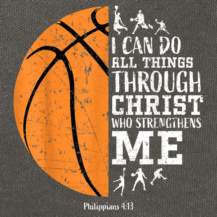 Christian Basketball Shirts M.e.n Boys K.i.d.s Religious Gifts Cotton Canvas Backpack