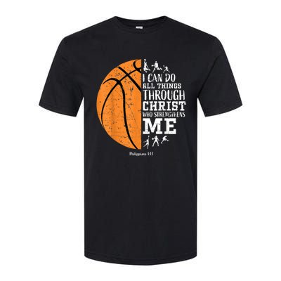 Christian Basketball Shirts M.e.n Boys K.i.d.s Religious Gifts Softstyle CVC T-Shirt