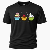 Cupcakes Baking Sweet Cupcakes Sweet Cupcake Baking Cooling Performance Crew T-Shirt
