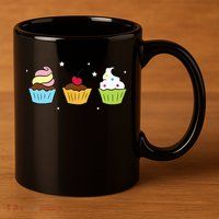 Cupcakes Baking Sweet Cupcakes Sweet Cupcake Baking 11oz C Handle Ceramic Mug