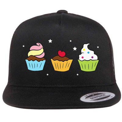 Cupcakes Baking Sweet Cupcakes Sweet Cupcake Baking Flatbill Hat