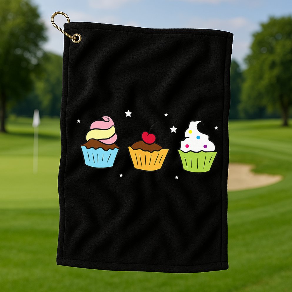 Cupcakes Baking Sweet Cupcakes Sweet Cupcake Baking Golf Towel