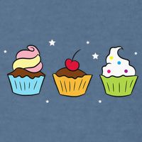 Cupcakes Baking Sweet Cupcakes Sweet Cupcake Baking Garment-Dyed Sweatshirt