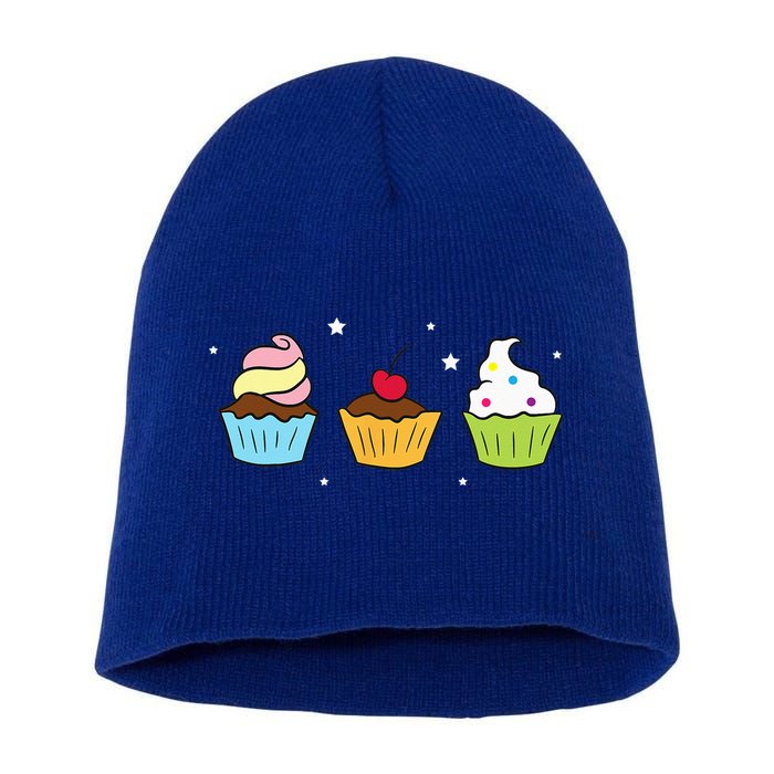 Cupcakes Baking Sweet Cupcakes Sweet Cupcake Baking Short Acrylic Beanie
