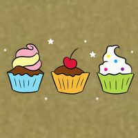 Cupcakes Baking Sweet Cupcakes Sweet Cupcake Baking Garment-Dyed Women's Muscle Tee