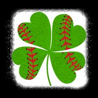 Cool Baseball St Patricks Day Catcher Shamrock Bleached Gift Sustainable Bucket Hat