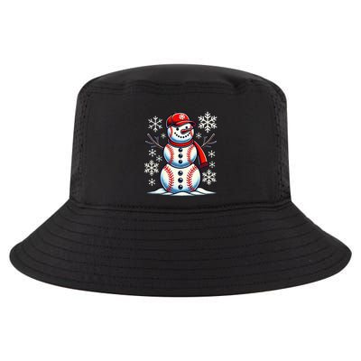 Christmas Baseball Snowman Baseball Christmas Cool Comfort Performance Bucket Hat