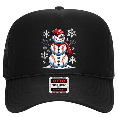 Christmas Baseball Snowman Baseball Christmas Trucker Hat