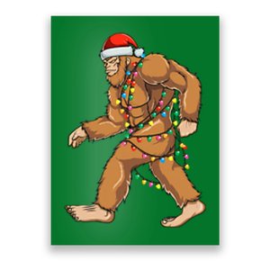 Christmas Bigfoot Sasquatch Poster