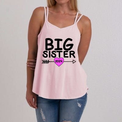 Cute Big Sister 2024 Heart Arrow Women's Strappy Tank