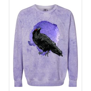 Crow Birds S For Men And Women Raven Colorblast Crewneck Sweatshirt