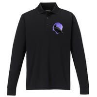 Crow Birds S For Men And Women Raven Performance Long Sleeve Polo