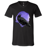 Crow Birds S For Men And Women Raven V-Neck T-Shirt