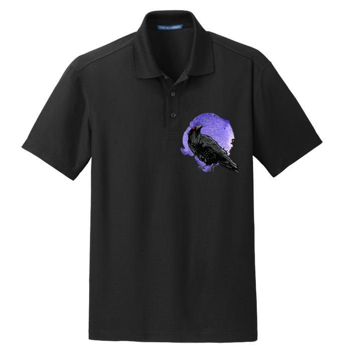 Crow Birds S For Men And Women Raven Dry Zone Grid Polo