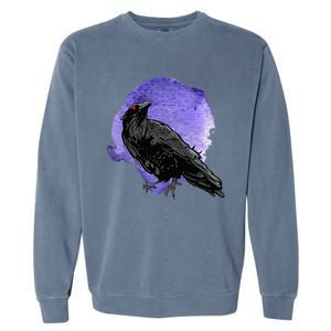 Crow Birds S For Men And Women Raven Garment-Dyed Sweatshirt