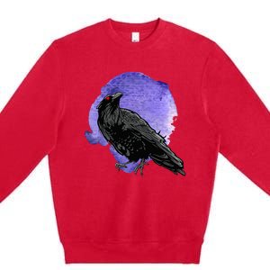 Crow Birds S For Men And Women Raven Premium Crewneck Sweatshirt