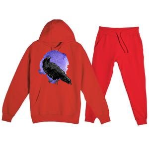 Crow Birds S For Men And Women Raven Premium Hooded Sweatsuit Set