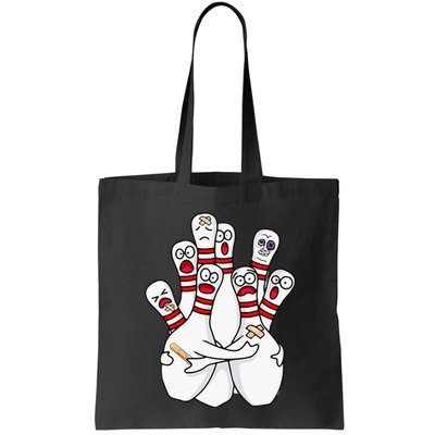 Cartoon Bowling Scared Bowling Pins Funny Sport Bowler Bag