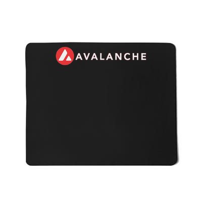 Cryptoartfolio Black Small Avalanche AVAX Crypto  Mousepad