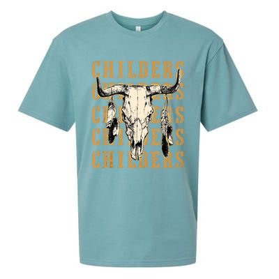 Childers Bull Skull Leopard Cow Skulls Bluegrass Music Sueded Cloud Jersey T-Shirt