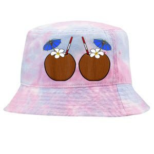 Coconut Bra Summer Season Swimming Beach Lover Tie-Dyed Bucket Hat