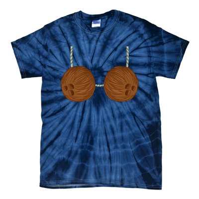 Coconut Bra Summer Season Swimming Beach Tie-Dye T-Shirt