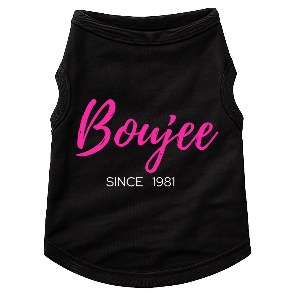Classy Boujee Since 1981 Gift Doggie Tank
