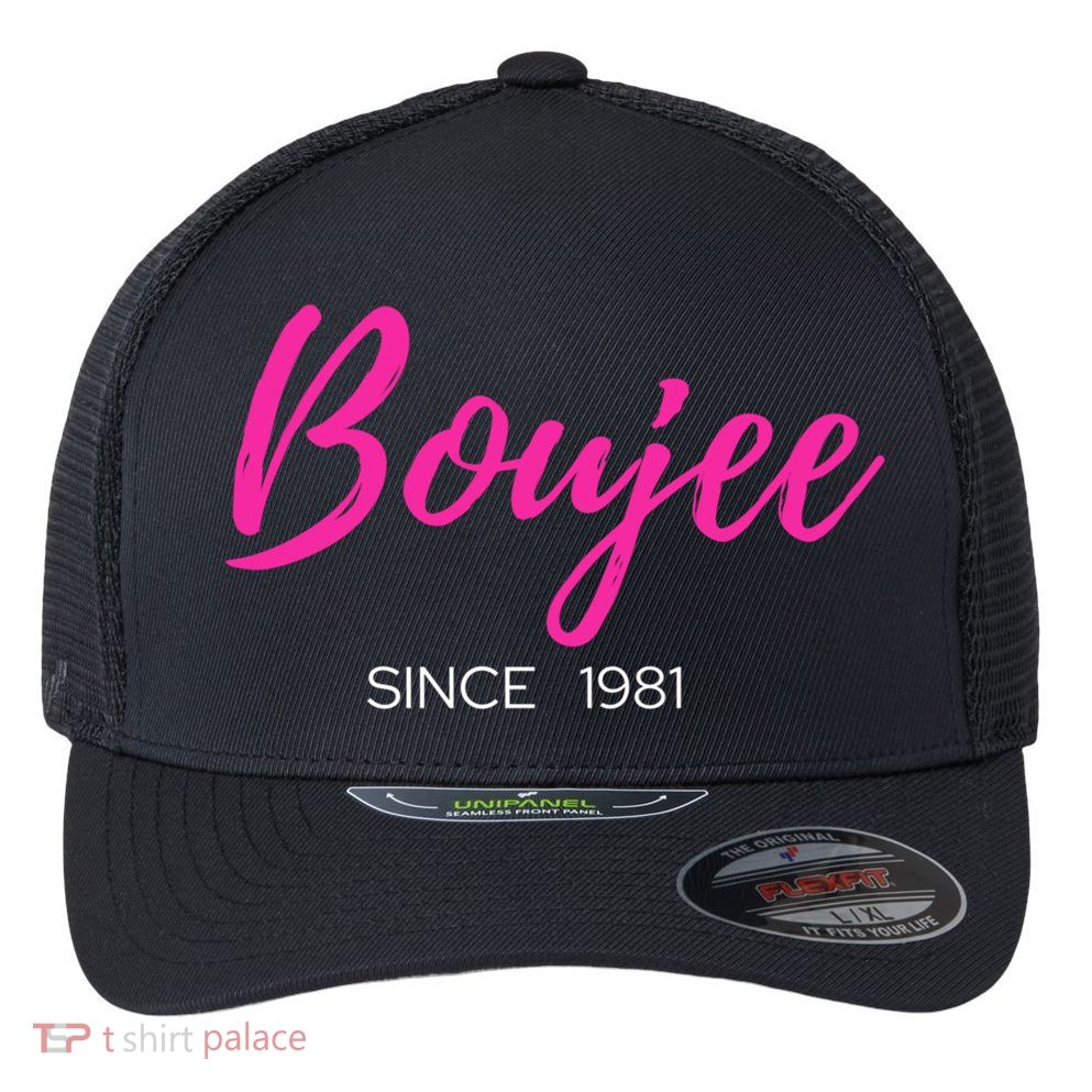 Classy Boujee Since 1981 Gift Flexfit Unipanel Trucker Cap