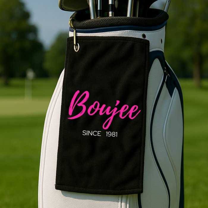 Classy Boujee Since 1981 Gift Golf Towel