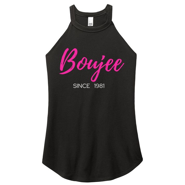 Classy Boujee Since 1981 Gift Women's Perfect Tri Rocker Tank