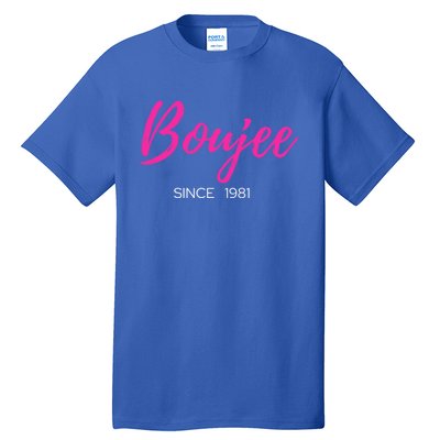 Classy Boujee Since 1981 Gift Tall T-Shirt