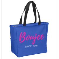 Classy Boujee Since 1981 Gift Zip Tote Bag