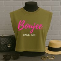 Classy Boujee Since 1981 Gift Garment-Dyed Women's Muscle Tee