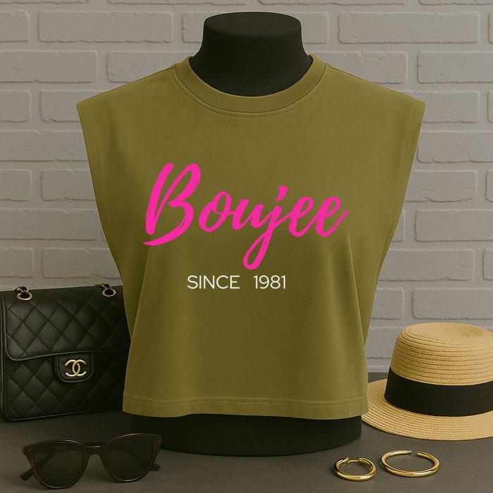 Classy Boujee Since 1981 Gift Garment-Dyed Women's Muscle Tee