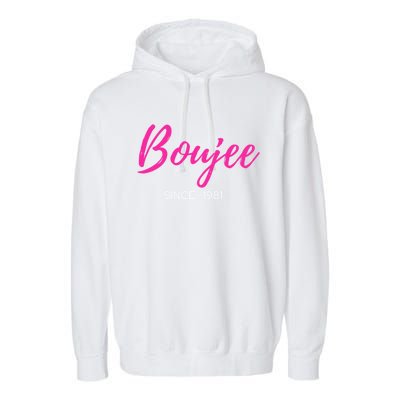 Classy Boujee Since 1981 Gift Garment-Dyed Fleece Hoodie