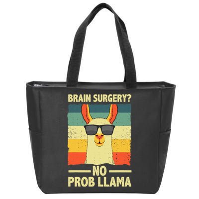 Cute Brain Surgery Get Well Soon Recovery Zip Tote Bag